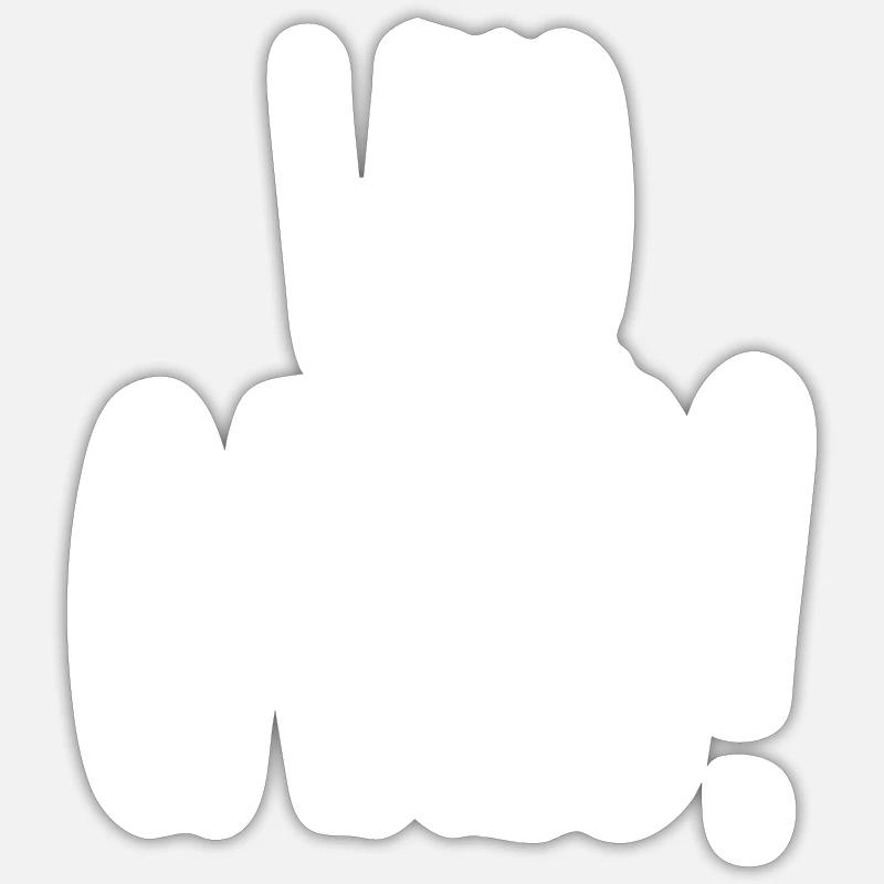 wen interessiert das - Sticker Größe S (10 x 10 cm) - Mattweiß