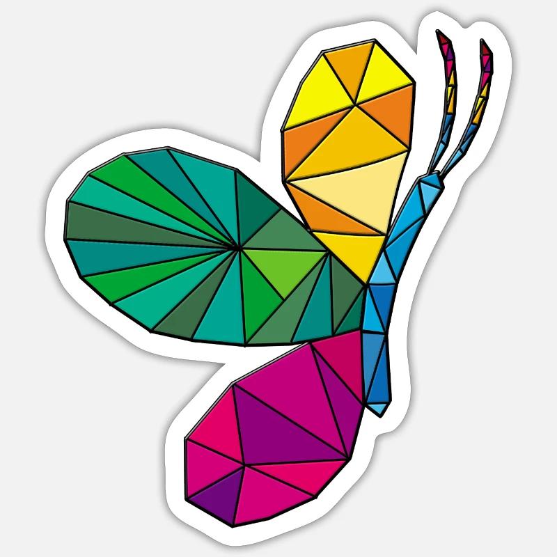 Papillon Sticker taille S (10 x 10 cm)