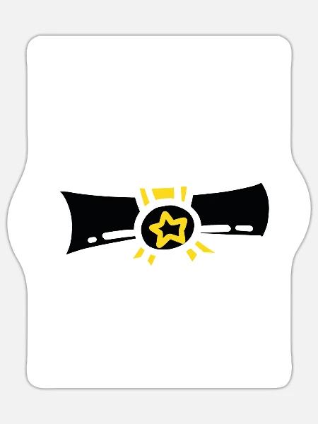 Abschluss 2023, NENNT MICH MASTER 2023 - Sticker Größe S (10 x 10 cm) - Mattweiß