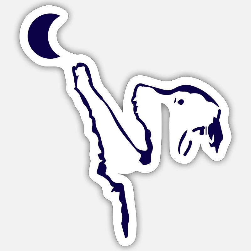 Hund Chien - Sticker taille S (10 x 10 cm) - blanc mat