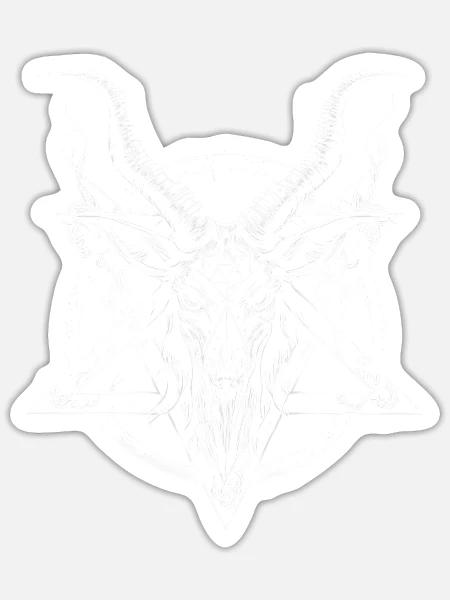 Black Coven - Urtier - Sticker Größe S (10 x 10 cm) - Mattweiß