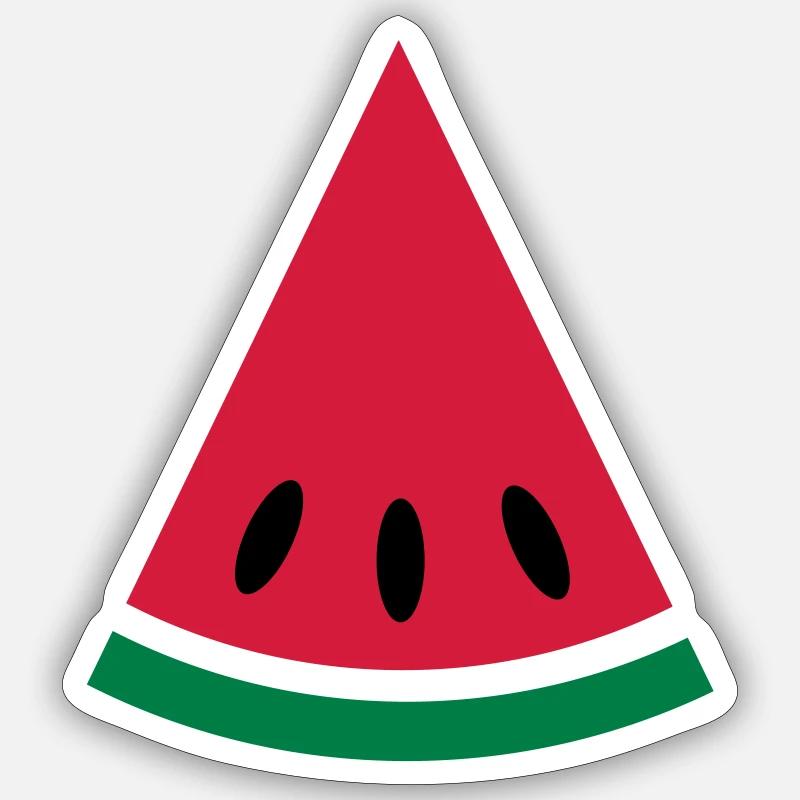 Melon - Sticker size S (10 x 10 cm) - white matte