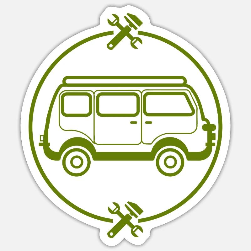 Car - Bus - Oldtimer - Nostalgic Sticker size S (10 x 10 cm)