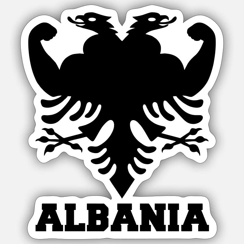 Albanie Sticker taille S (10 x 10 cm)