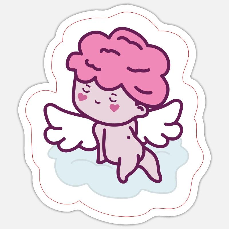 Cupid - Sticker size S (10 x 10 cm) - white matte
