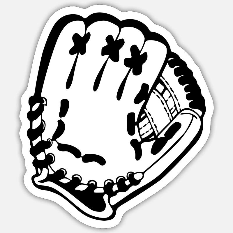 Baseball - Sticker size S (10 x 10 cm) - white matte