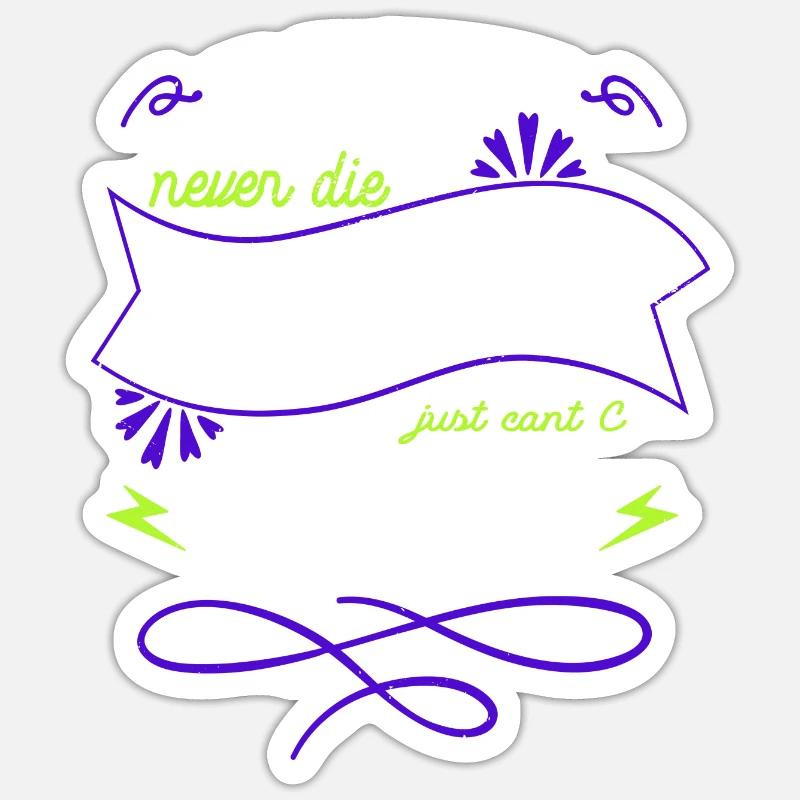 Present idea fun programming computer freak Sticker size S (10 x 10 cm)