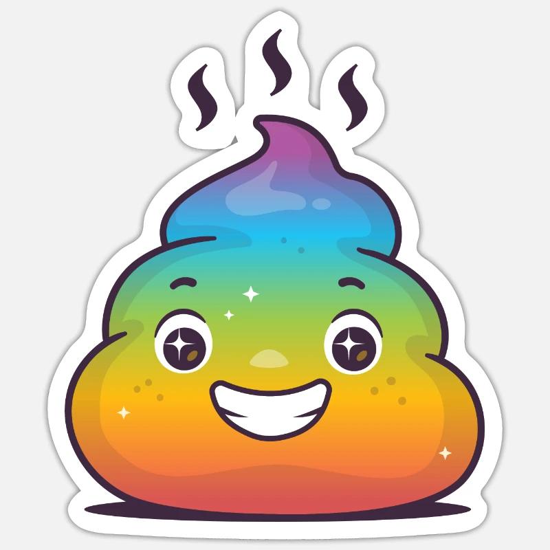 Regenbogen Sticker Größe S (10 x 10 cm)