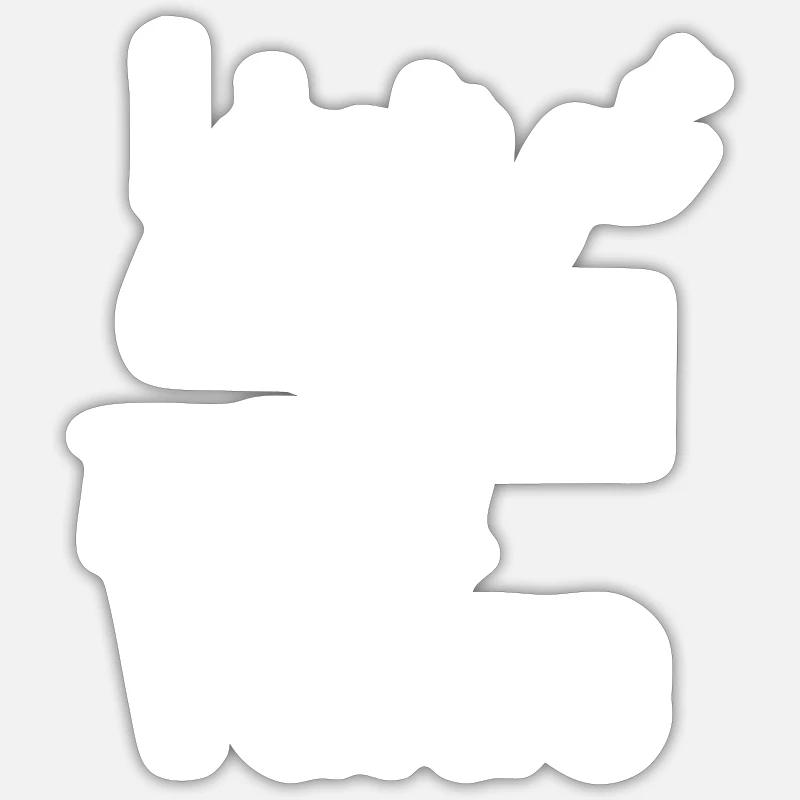 Taking value - Sticker size S (10 x 10 cm) - white matte