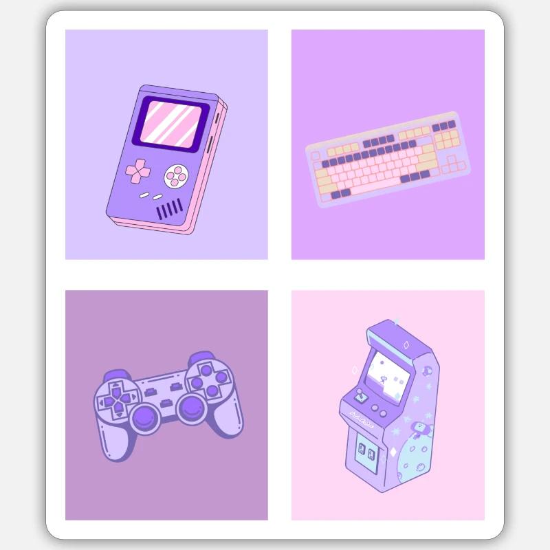Gaming Collage Sticker size S (10 x 10 cm)