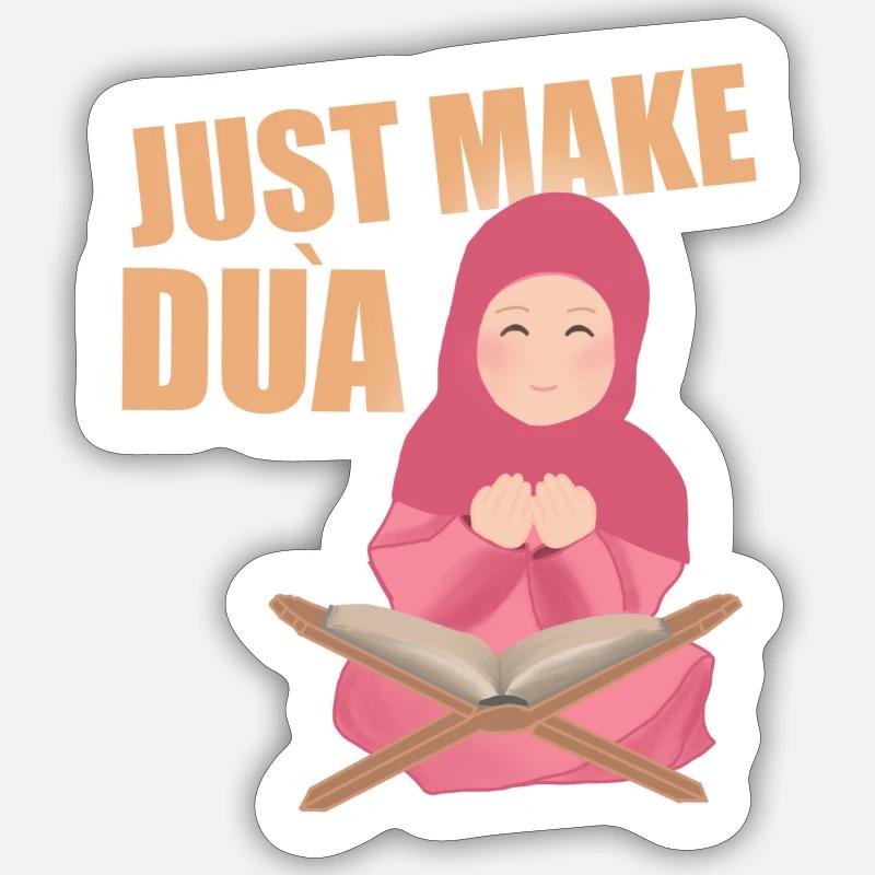 Just Make Dua Sticker Größe S (10 x 10 cm)