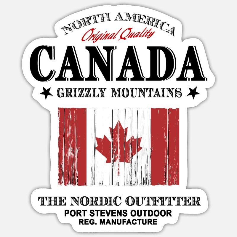 Kanada - Maple Leaf - Canada Sticker taille S (10 x 10 cm)