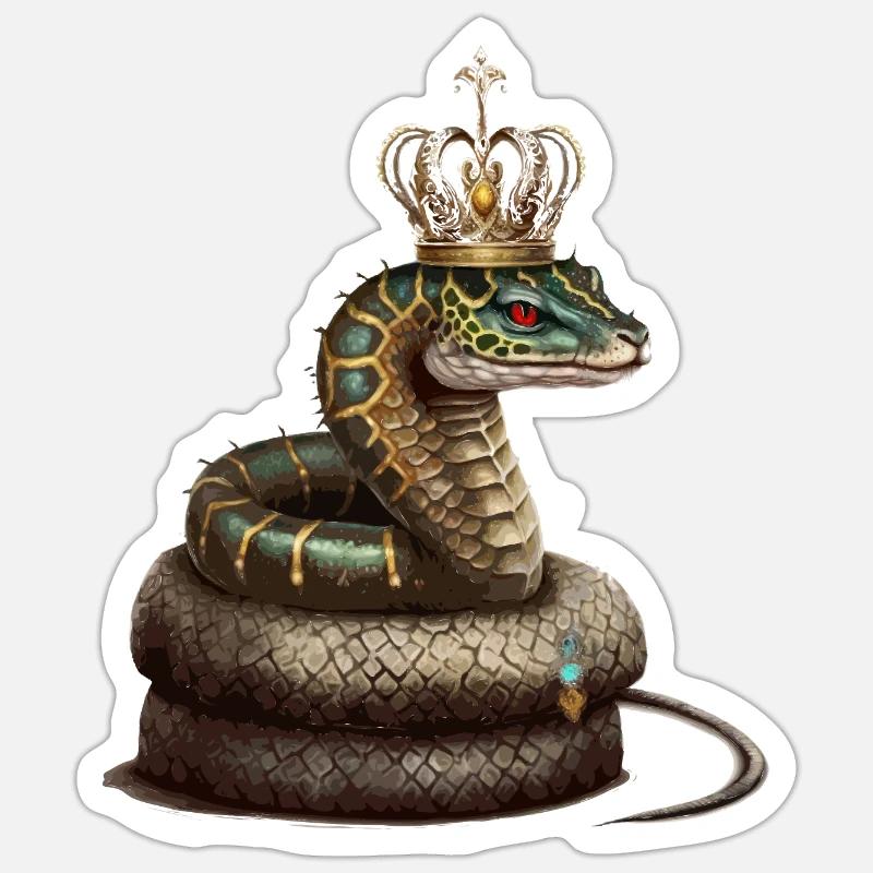 Mythical creature with crown Sticker size S (10 x 10 cm)