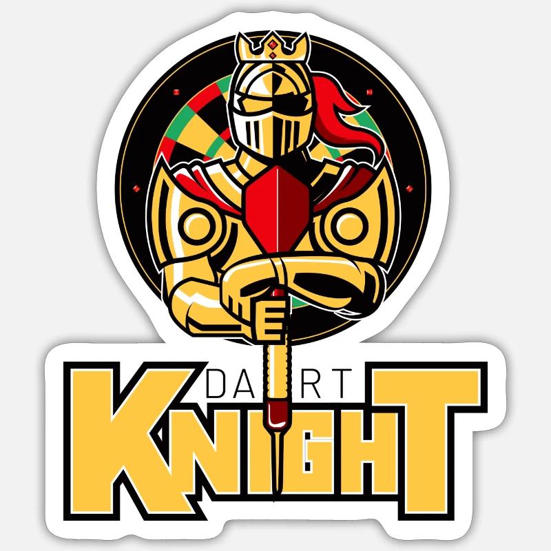 le chevalier fléchette Sticker taille S (10 x 10 cm)