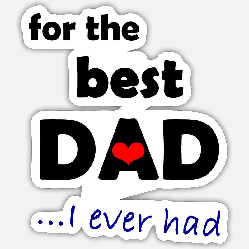 Papa 1 - Sticker taille S (10 x 10 cm) - blanc mat
