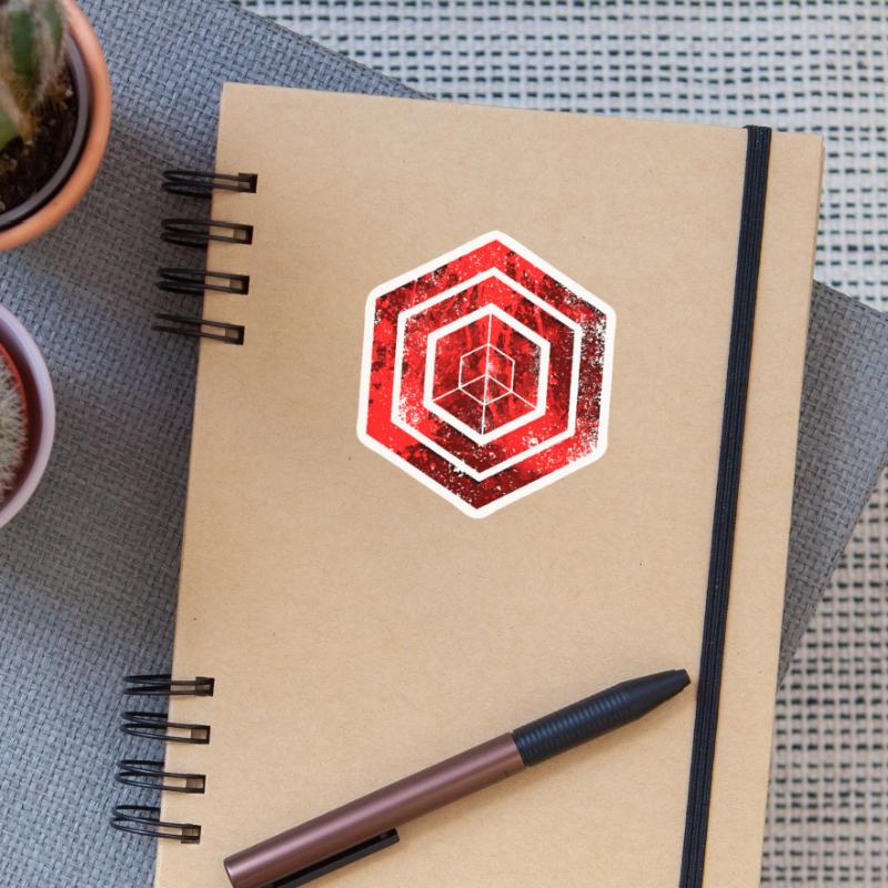 Hexagon-Programmierung Programmierer Codierung geometrisch Sticker Größe S (10 x 10 cm)