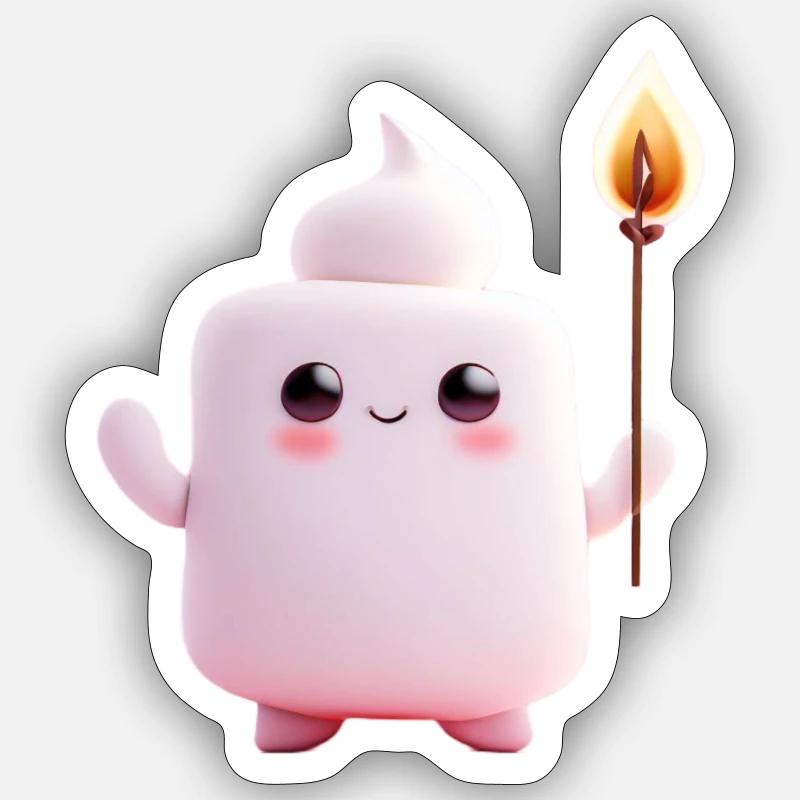 Marshmallow Sticker Größe S (10 x 10 cm)