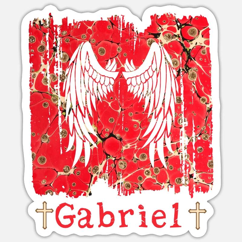 Gabriel E 245 - Sticker taille S (10 x 10 cm) - blanc mat