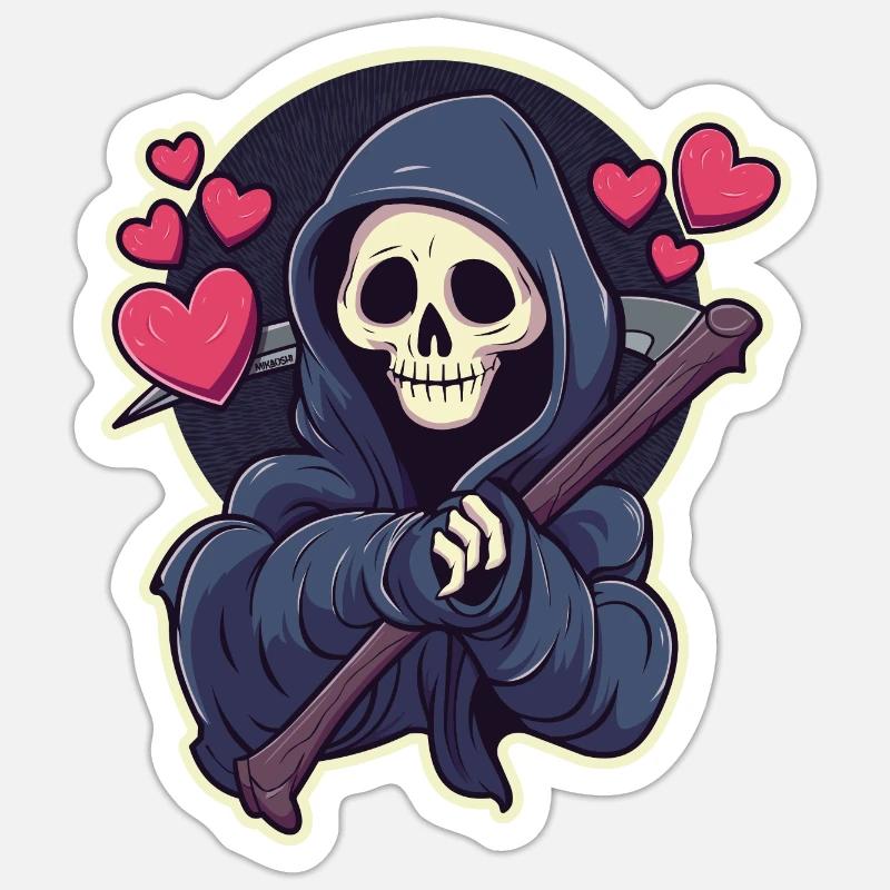 Grim Reaper Sticker size S (10 x 10 cm)
