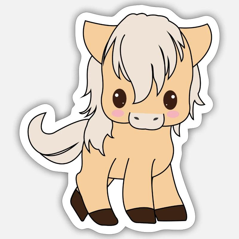 Mia das Pferd Sticker Größe S (10 x 10 cm)
