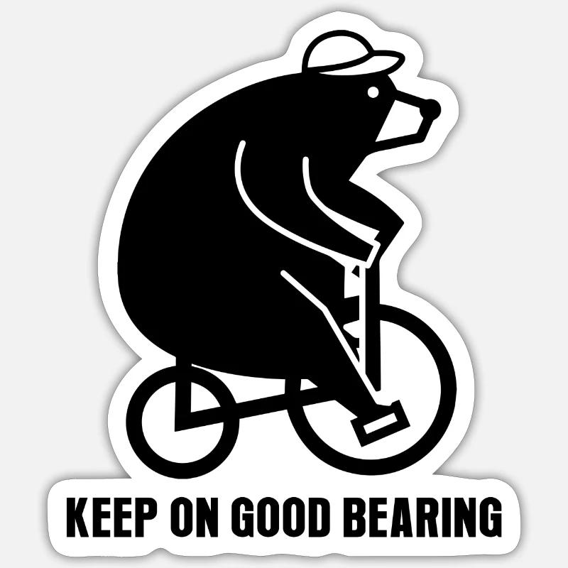 goodbearing - Sticker Größe S (10 x 10 cm) - Mattweiß