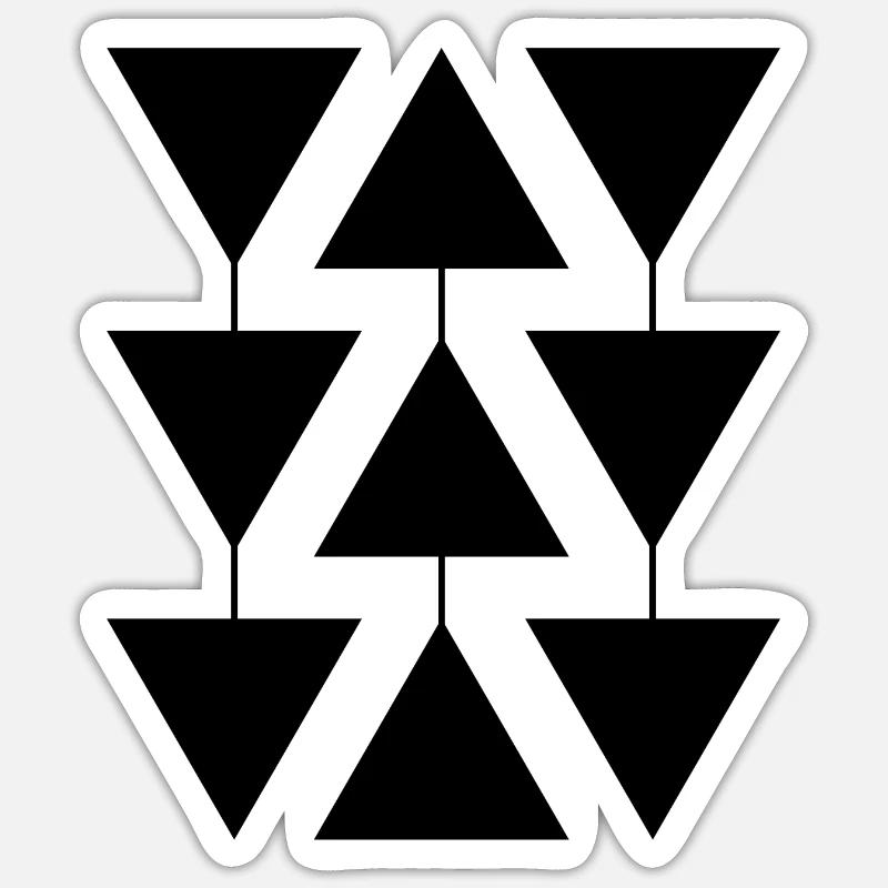 Triangle geometric shape Sticker size S (10 x 10 cm)