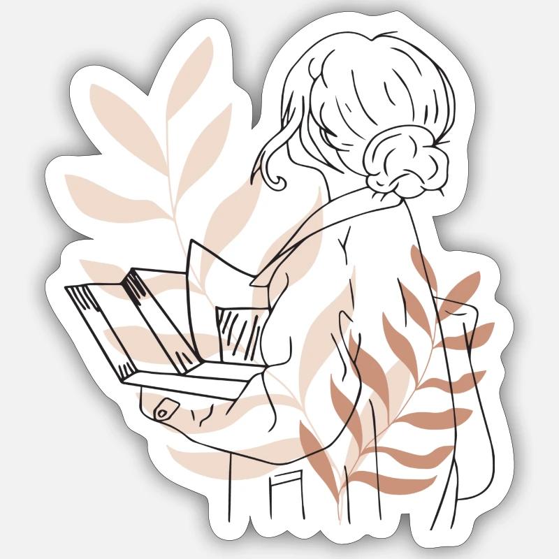 Studentin Sticker Größe S (10 x 10 cm)