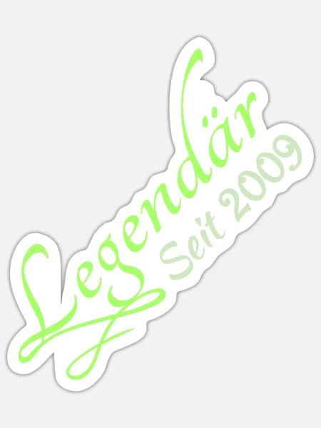 Legendary 2009 - Sticker Größe S (10 x 10 cm) - Mattweiß