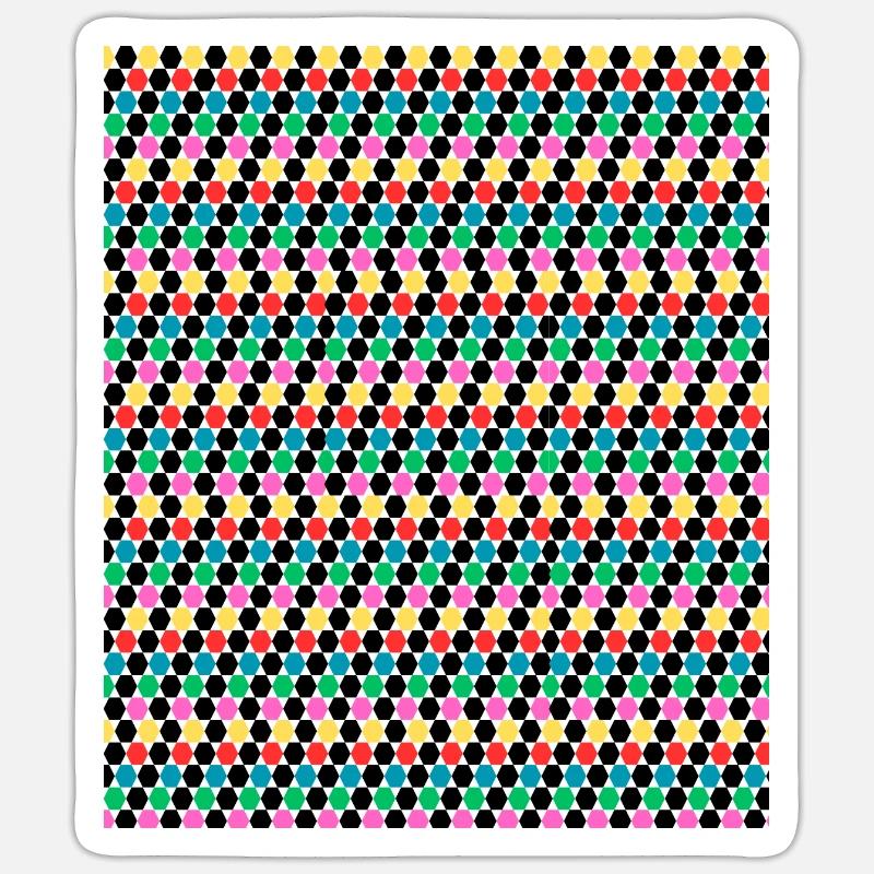 Rhombus pattern design Sticker size S (10 x 10 cm)