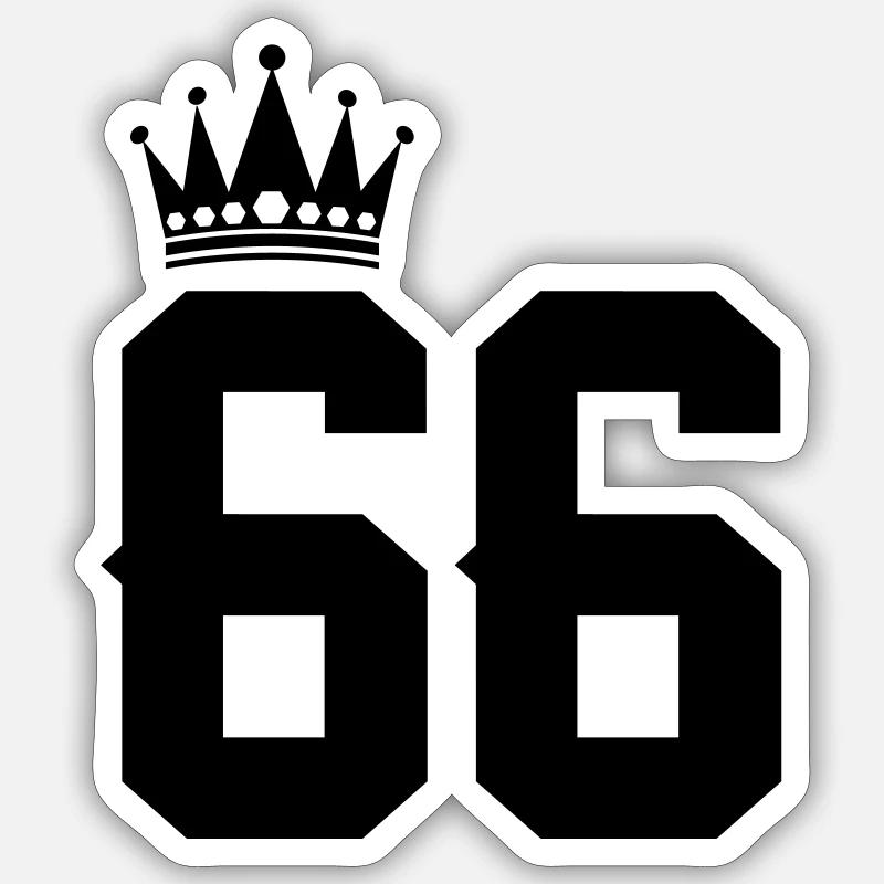 66 - Sticker size S (10 x 10 cm) - white matte