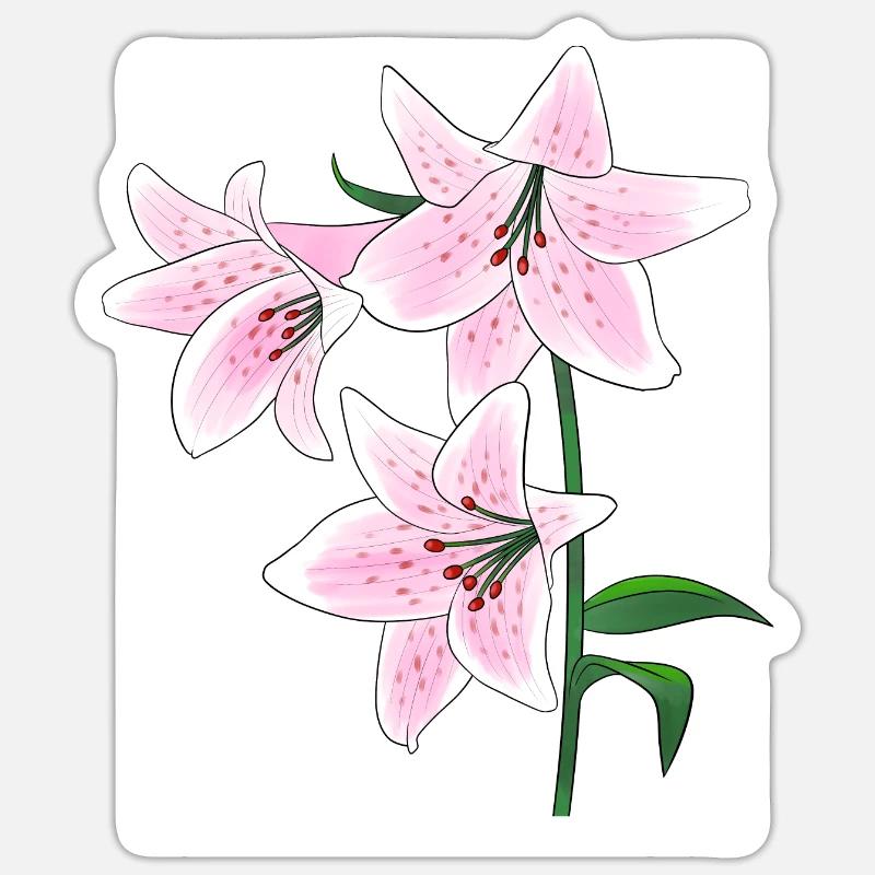 Fleur de lys Sticker taille S (10 x 10 cm)