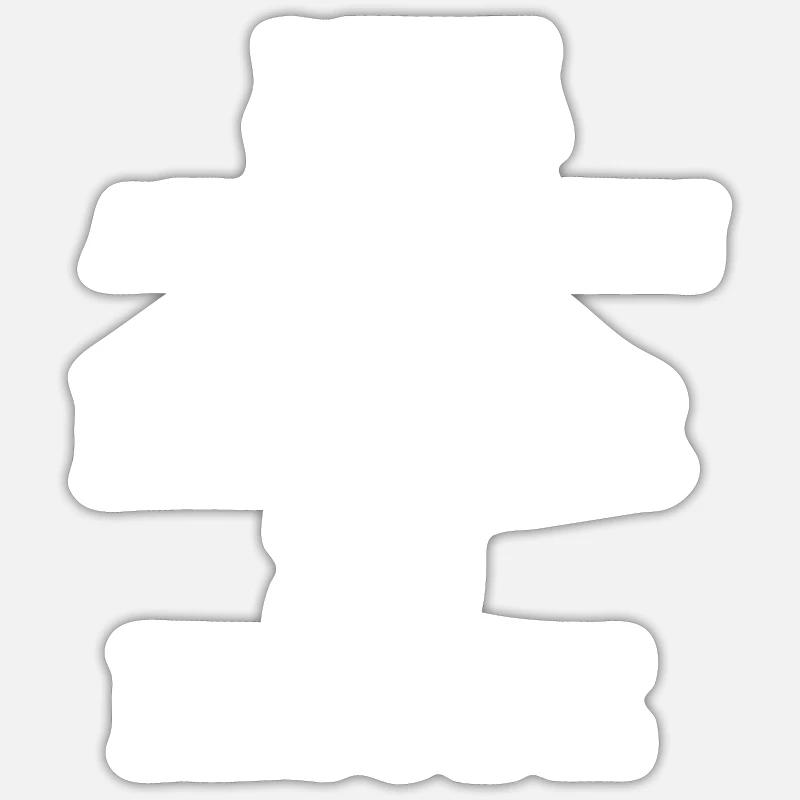 Bitte nicht ansprechen keiner zu Hause - Sticker Größe S (10 x 10 cm) - Mattweiß