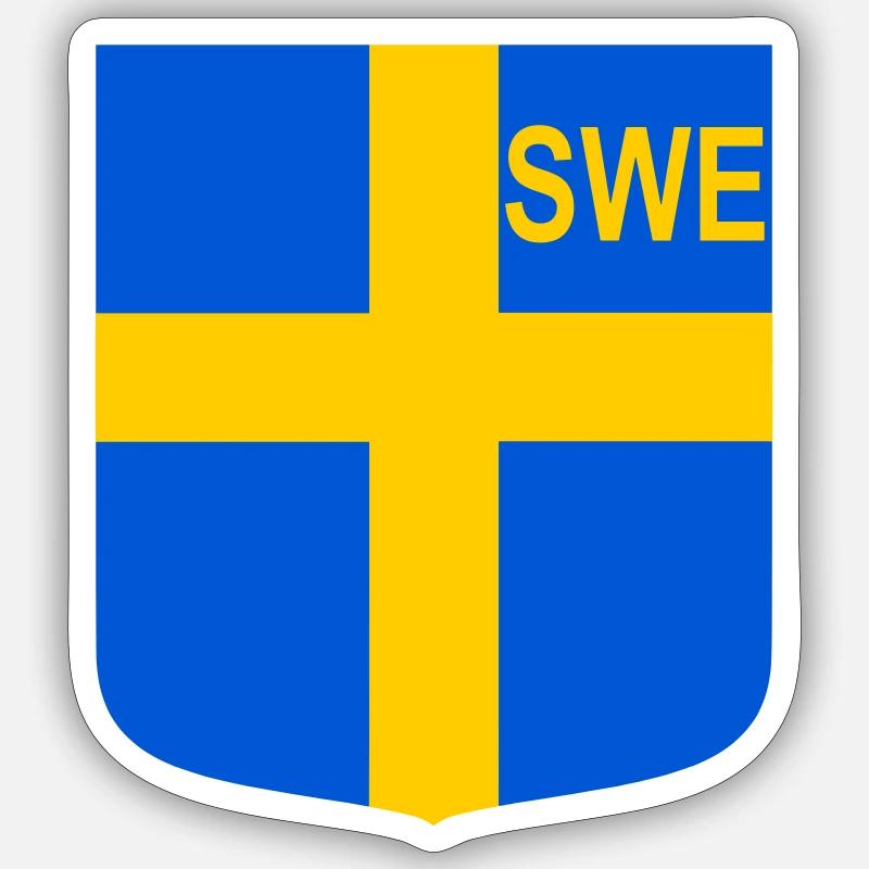 ENG shield - Sticker size S (10 x 10 cm) - white matte