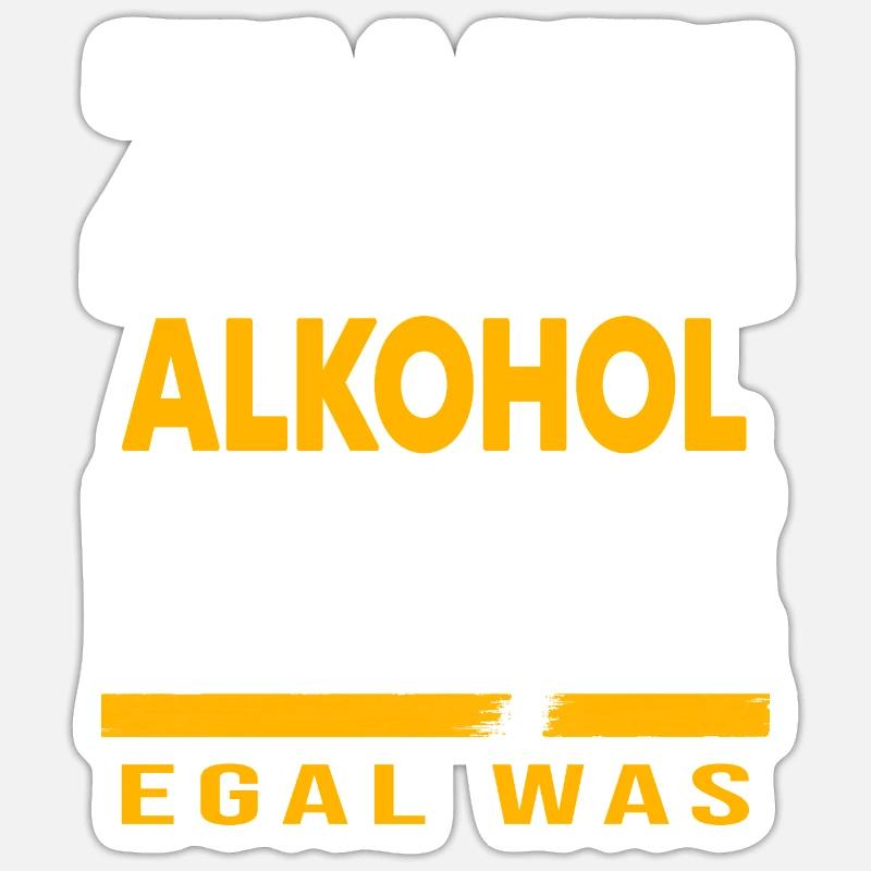 Bier Biergarten Trinkspruch Bierbauch Sticker Größe S (10 x 10 cm)