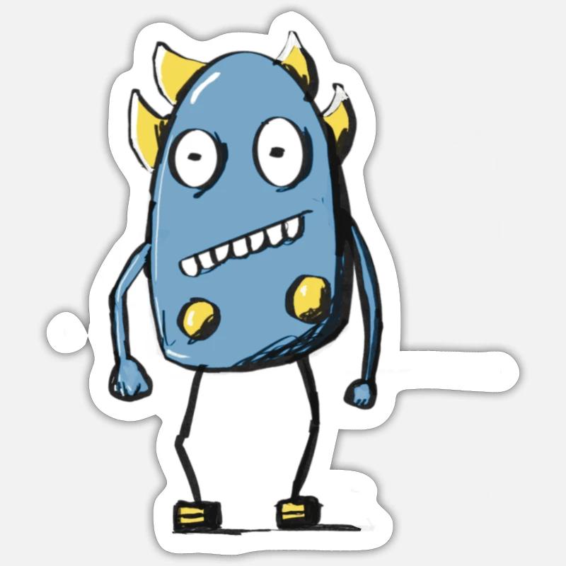 Petit Namo - Sticker taille S (10 x 10 cm) - blanc mat