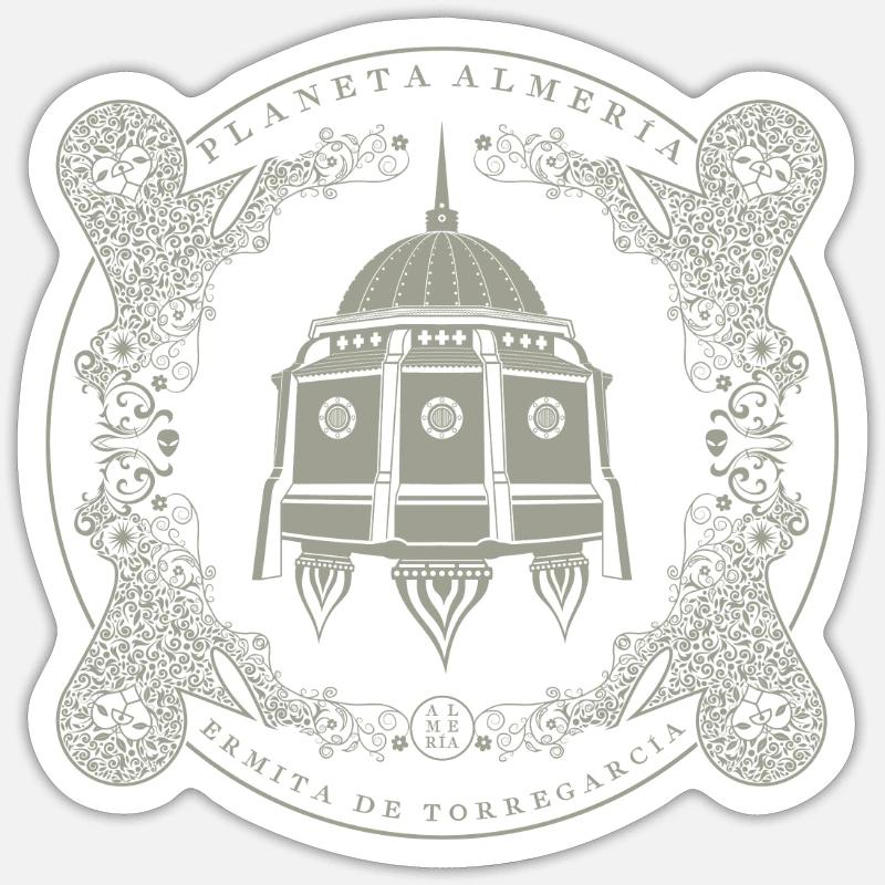 Vaisseau spatial Hermitage Torregarcia Sticker taille S (10 x 10 cm)