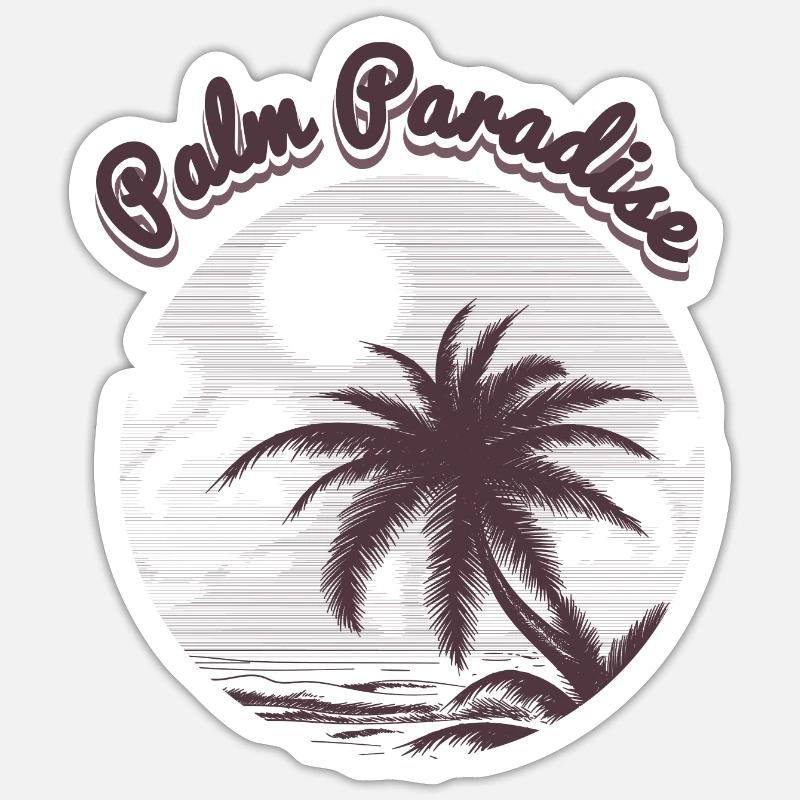 Sommer - Sticker Größe S (10 x 10 cm) - Mattweiß