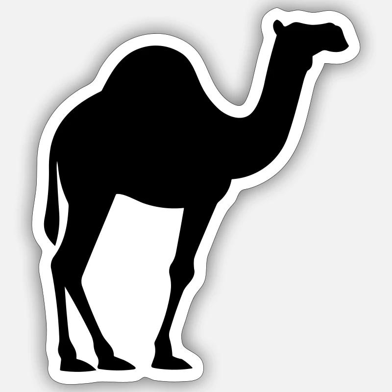 Kamel Sticker Größe S (10 x 10 cm)