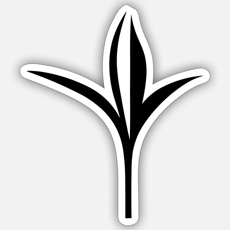 fleur Sticker taille S (10 x 10 cm)