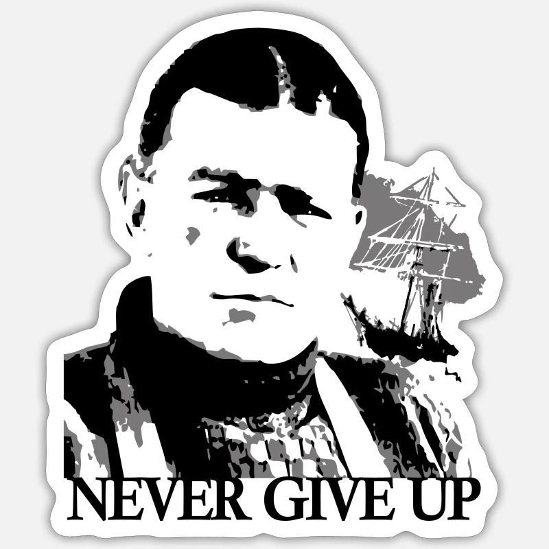 Ernest Shackleton Sticker taille S (10 x 10 cm)