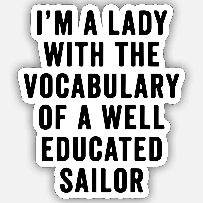nice quote - Sticker size S (10 x 10 cm) - white matte
