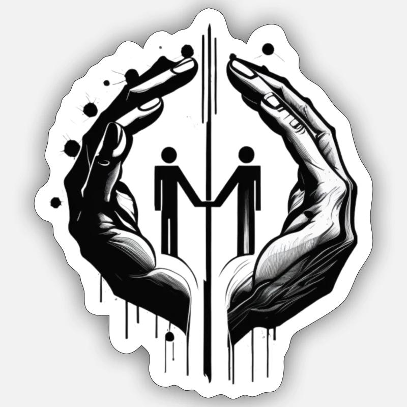 Save our Planet - Sticker Größe S (10 x 10 cm) - Mattweiß