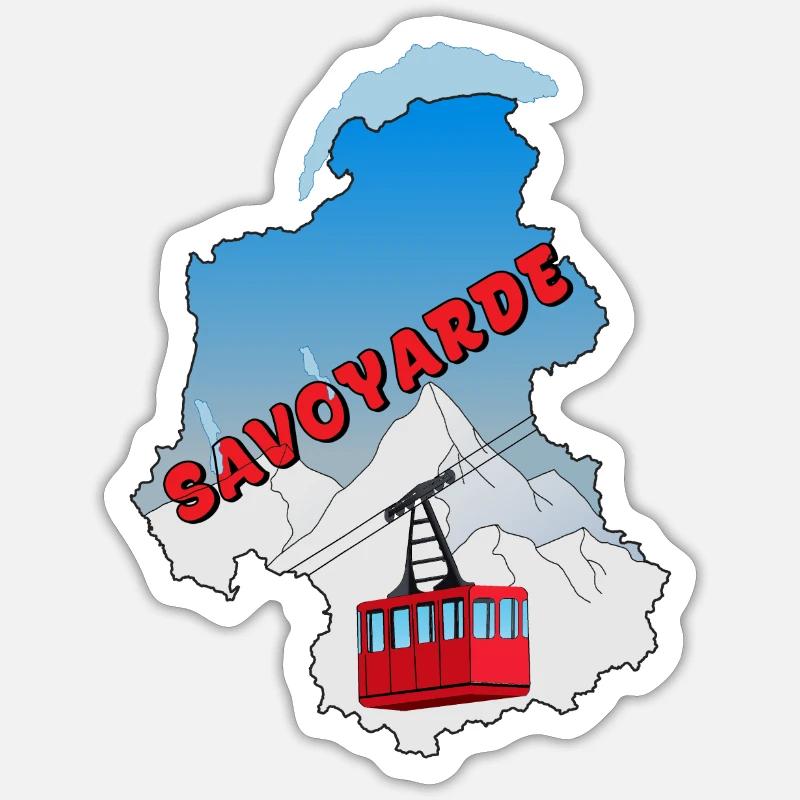 Savoyarde version 2 Sticker taille S (10 x 10 cm)
