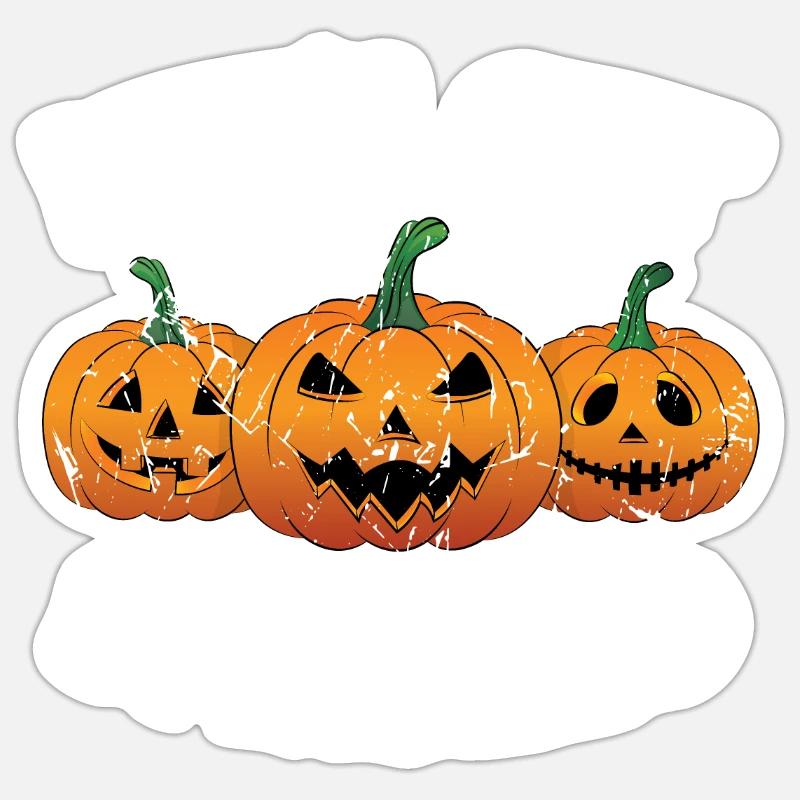 Let's Get Smashed Halloween Pumpkin Sticker size S (10 x 10 cm)