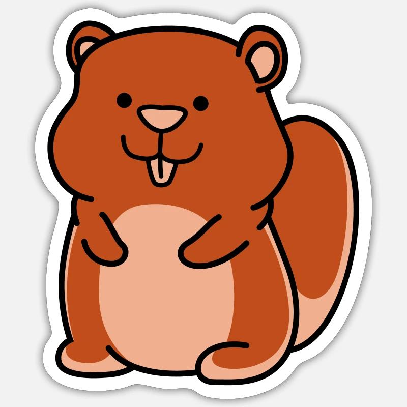 hamster Sticker Größe S (10 x 10 cm)