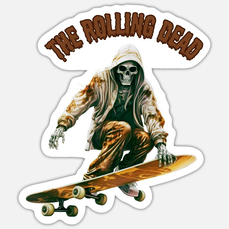 THE ROLLING DEAD Sticker size S (10 x 10 cm)