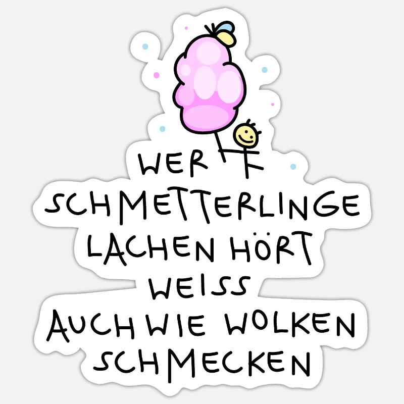 fantastischer Spruch ( b) - Sticker Größe S (10 x 10 cm) - Mattweiß