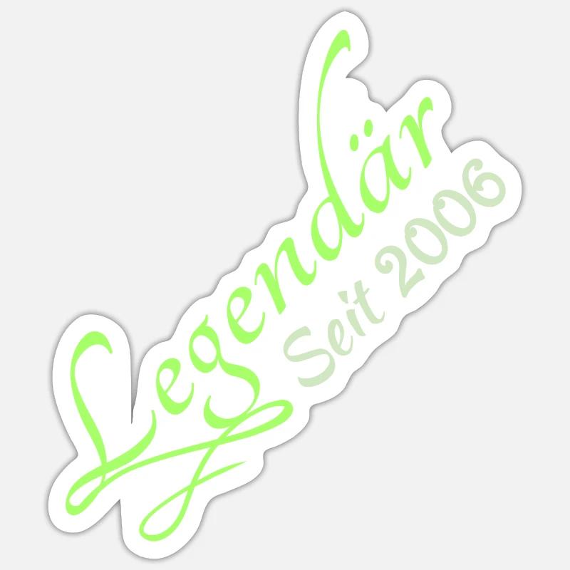 2006 - Sticker Größe S (10 x 10 cm) - Mattweiß