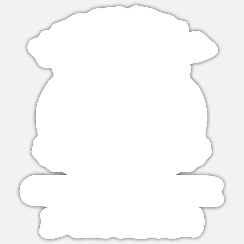 Café, expresso, café et chocolat - Sticker taille S (10 x 10 cm) - blanc mat