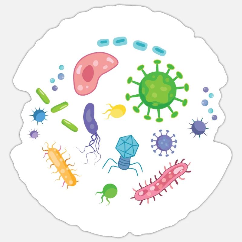 What Doesn't Kill You Mutates and Tries Again - Sticker size S (10 x 10 cm) - white matte